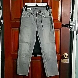 GAP, Cheeky Straight High Rise,  Size:26 Gray Denim Jeans